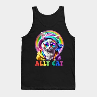 Cat Kitty Kitten LGBT Ally Pride Month Tank Top